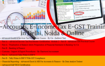 E-Accounting Course in Delhi, “Learn Direct Tax Code 2025” 110052